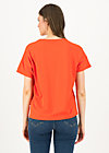 T-Shirt logo flowgirl tee, morning red, Shirts, Rot