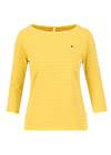 logo stripe 3/4 arm shirt, yellow tiny stripe, Shirts, Yellow
