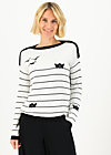 Knitted Jumper sea promenade, white classic, Knitted Jumpers & Cardigans, White