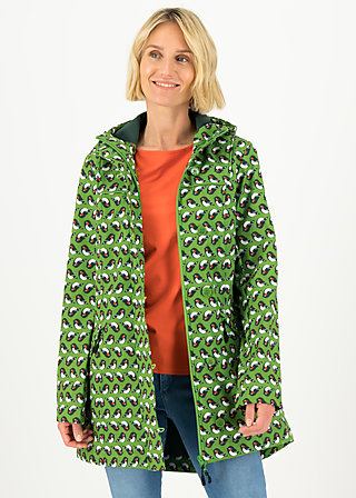Soft Shell Jacket wild weather long anorak, free as birds, Jackets & Coats, Green