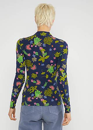 Longsleeve Miraculous Power, prehistoric fauna, Shirts, Blau