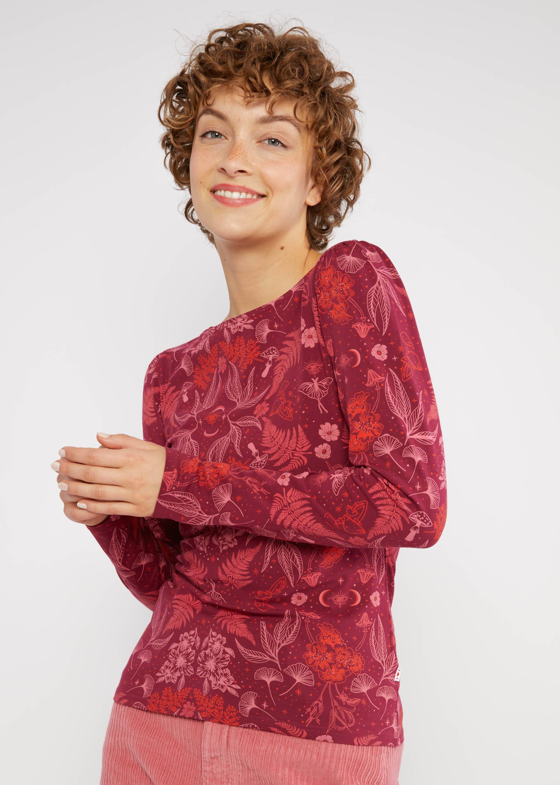 Longsleeve Oh Marine, botanical fairytale, Tops, Red