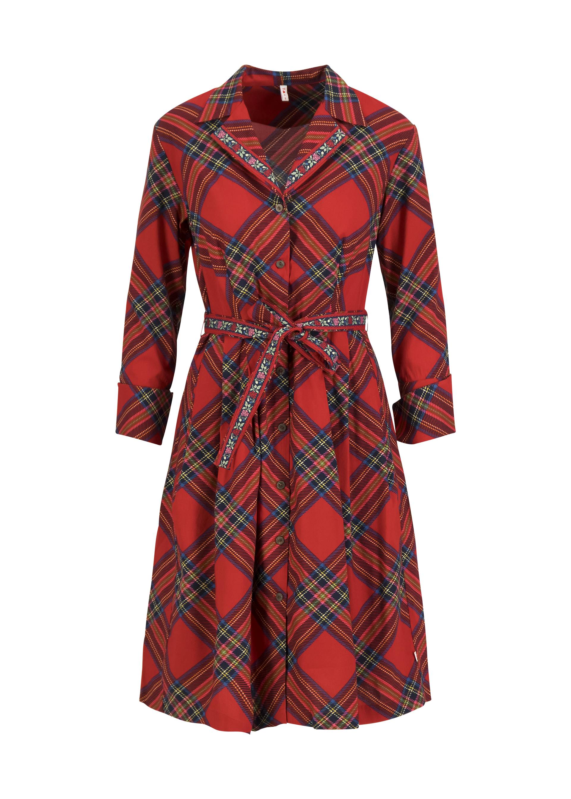 Blusenkleid Zauberknopf und Kragen, rainbow steward, Kleider, Rot