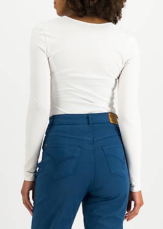 Longsleeve Hot Knot Pow Wow, creamy camellia, Tops, White