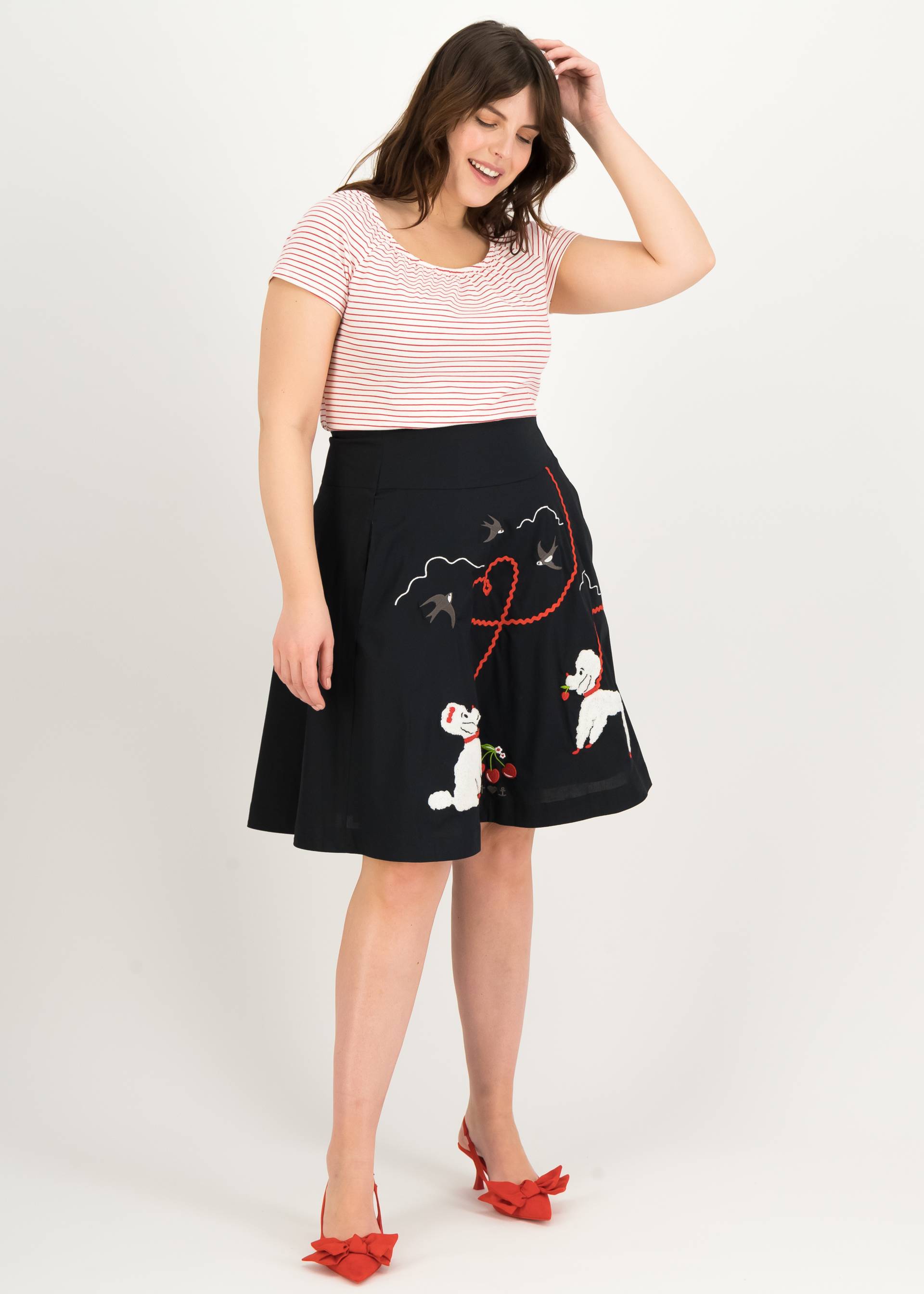 Tellerrock Queen of Poodles, picknick poodle, R&ouml;cke, Schwarz