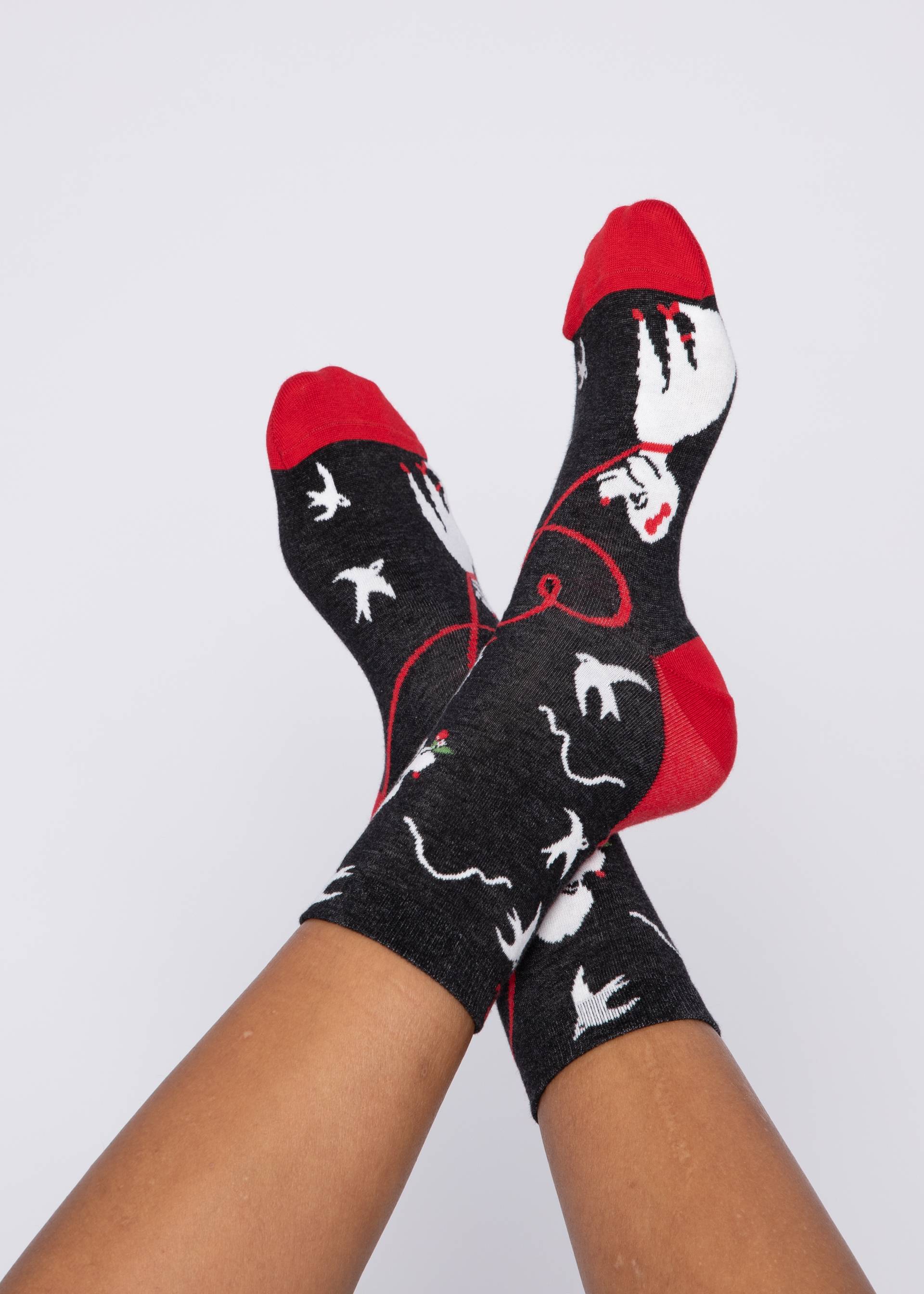 Baumwollsocken Sensational Steps, a walk in the park, Socken, Schwarz