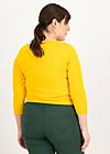 Cardigan Welcome to the Crew, sunbeam gleam dots, Knitted Jumpers & Cardigans, Yellow