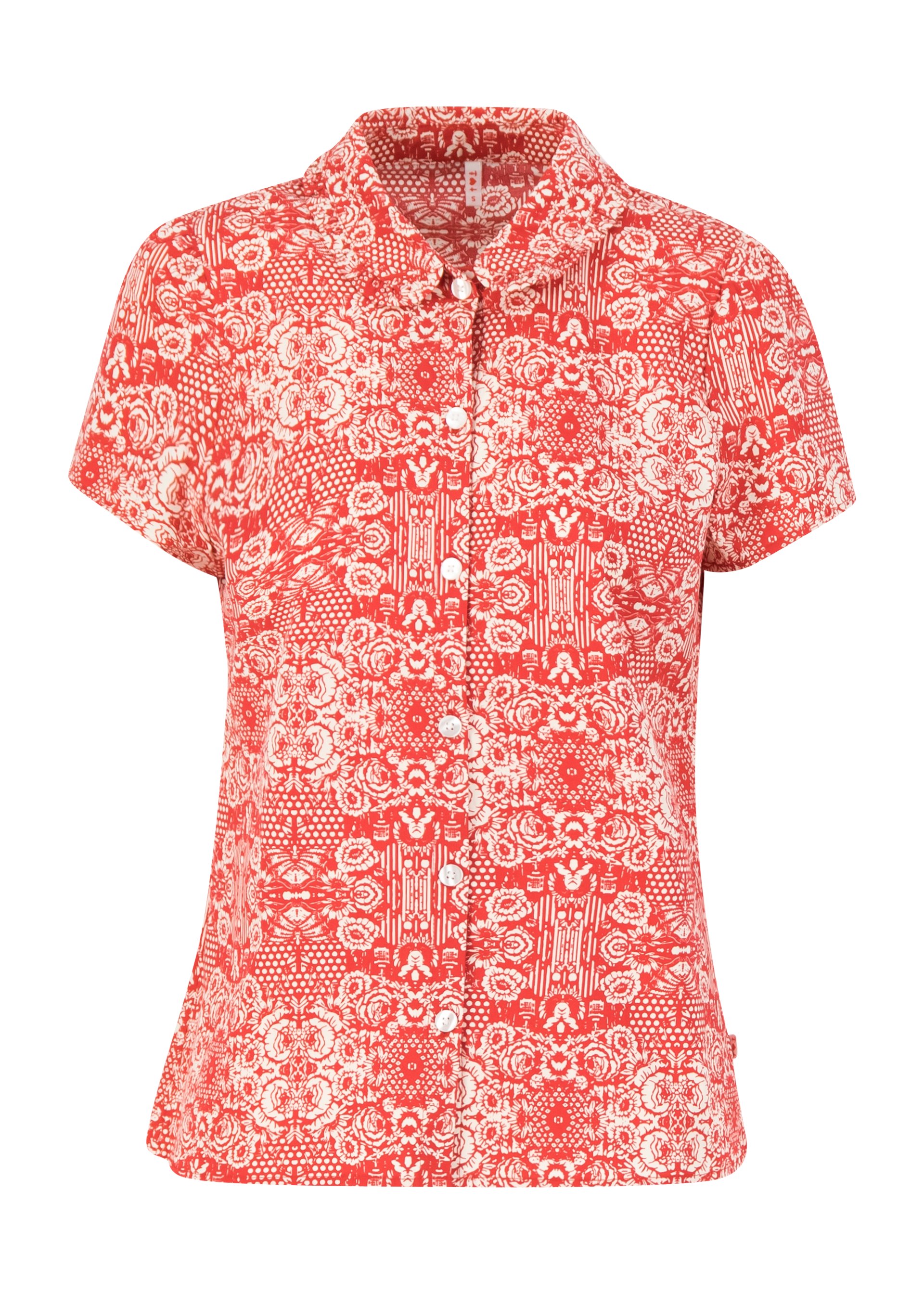 Summer blouse chou chou ch&eacute;rie, voulez vous schaduw, Blouses & Tunics, Red