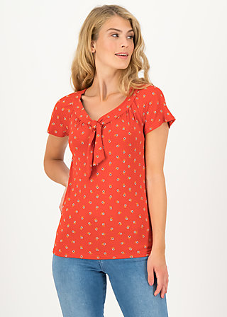 T-Shirt carmelita, bloemen meisje, Tops, Red