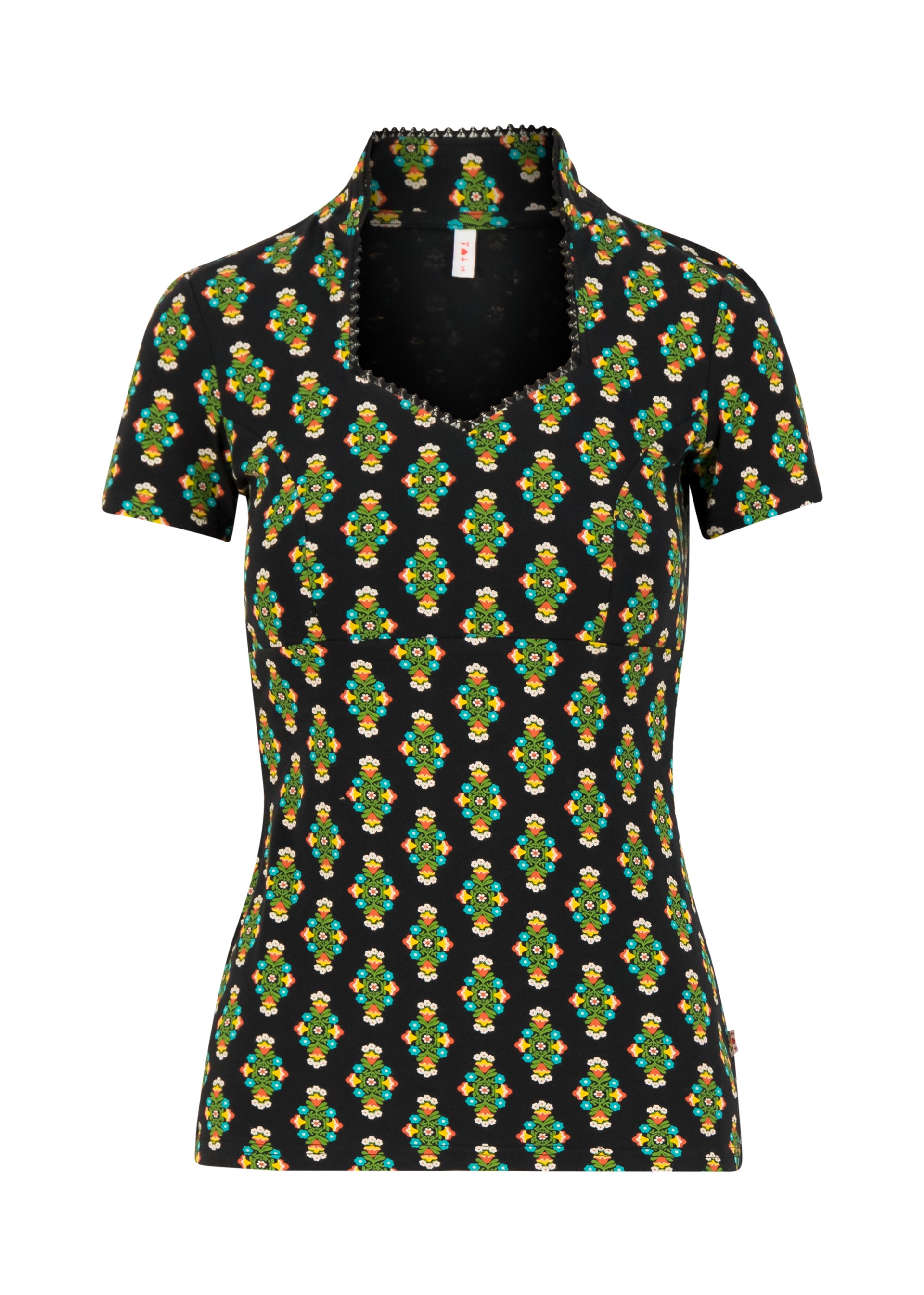 T-Shirt pow wow vau, chic antiek, Tops, Black