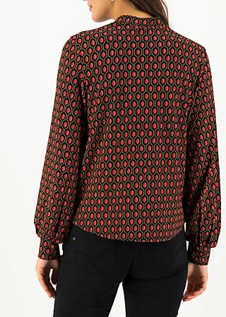 Schluppenbluse l'odelette pour helma, ruby red, Shirts, Schwarz