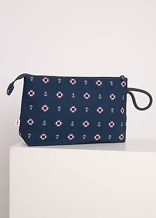 Kosmetiktasche sweethearts washbag, anchor hope love, Accessoires, Blau