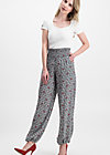 lets do the flatter, infinity rose , Trousers, Black