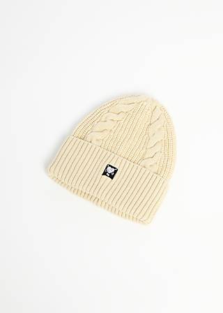 Strickm&uuml;tze Lady Mary Aran, old library white, Accessoires, Wei&szlig;