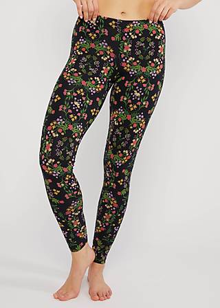 Baumwoll-Leggings Lovely Legs, unicorn crown, Leggings, Schwarz