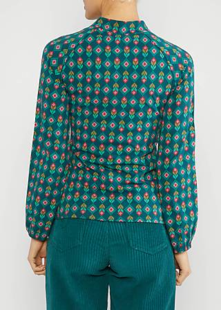 Longsleeve Poetic Garden Boho, freezy breezy flower, Shirts, Gr&uuml;n