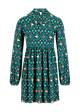 Mini Dress She's got the Knot, birds of fair isle, Dresses, Green