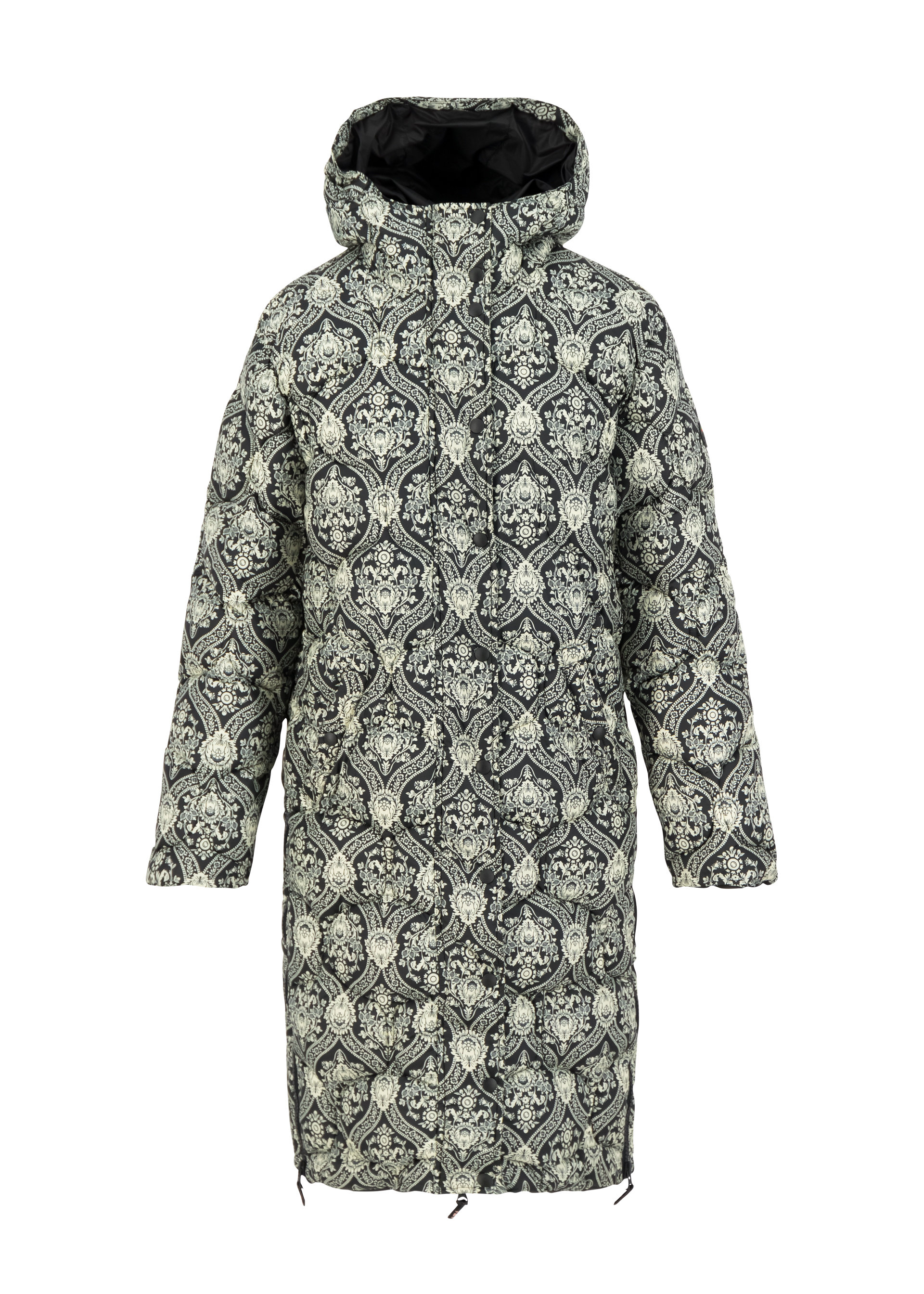 Winter Parka no down mister, damask rose, Jackets & Coats, Black