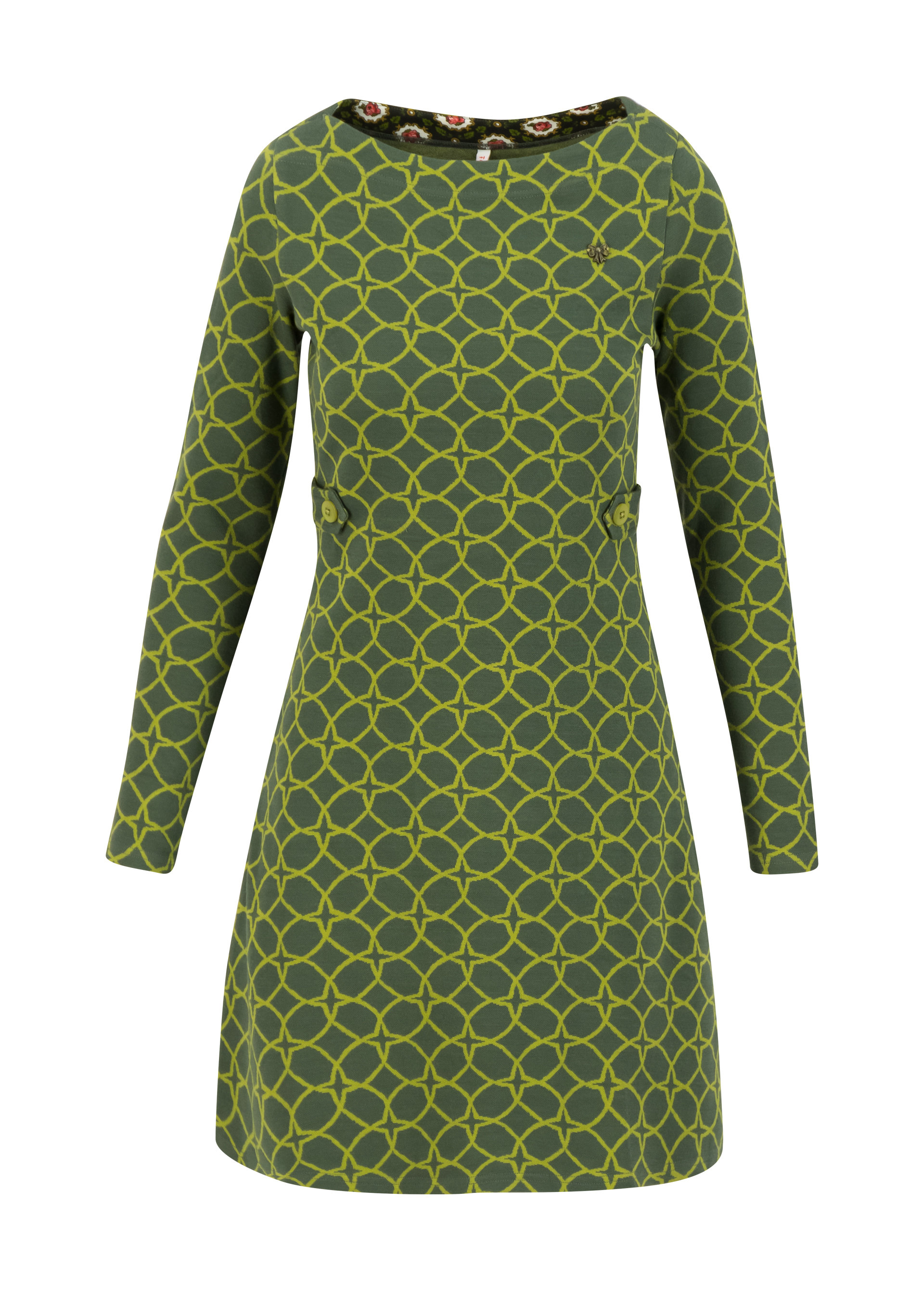 Etuikleid sallys tulip sixties, wood hood circle, Kleider, Grün