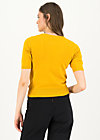 Knitted Jumper logo pully roundneck 1/2 arm, yellow star, Knitted Jumpers & Cardigans, Yellow