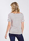 logo tshirt grown-on sleeves, rose stripes, Shirts, Pink