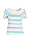 logo tshirt grown-on sleeves, white stripes, Shirts, White