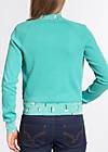 Workout Jacket let´s play, blue lagoon rib, Zip jackets, Turquoise