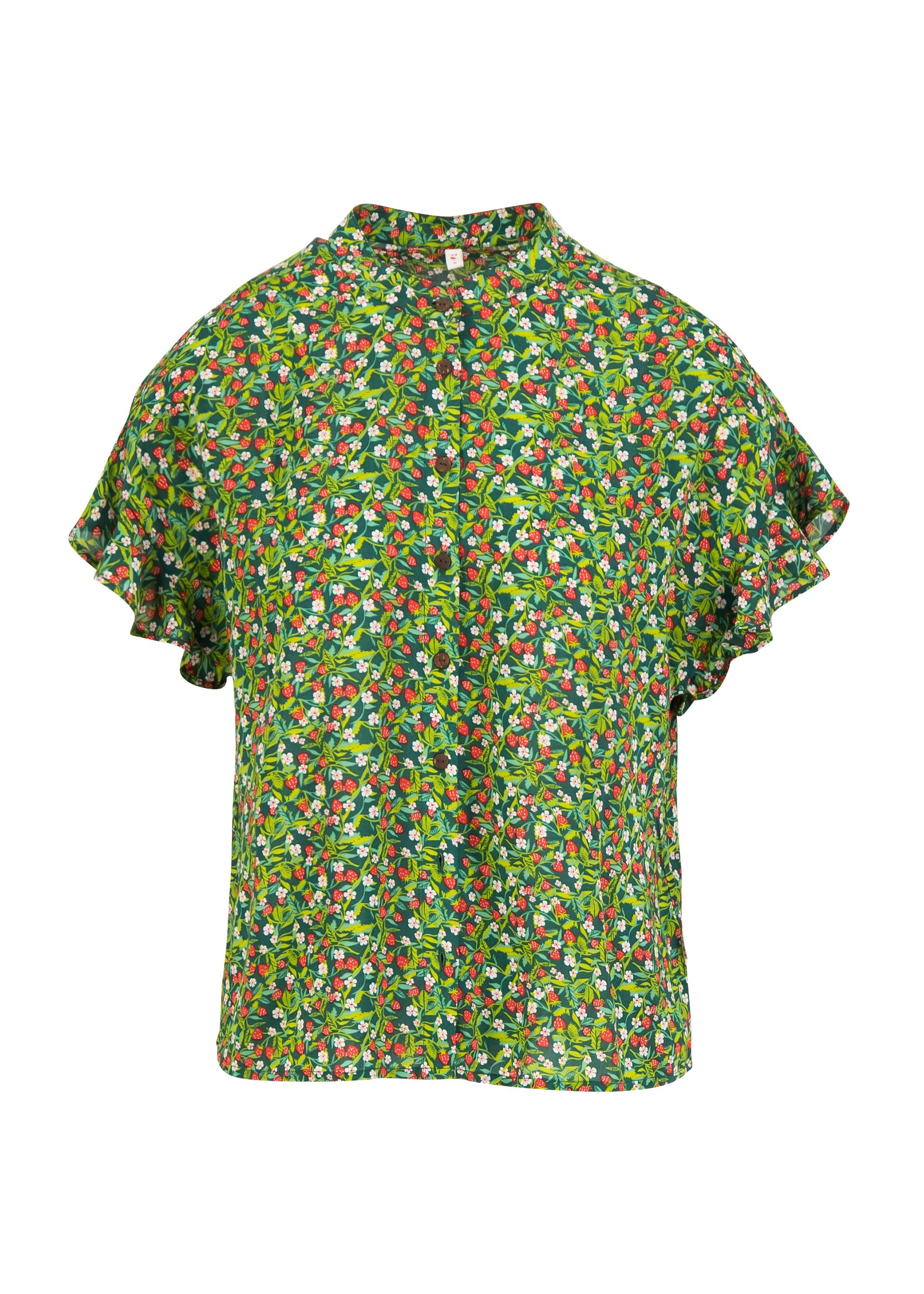 Sommerbluse Cubistic Romance, le jardin de grand-mère, Blusen & Tuniken, Grün