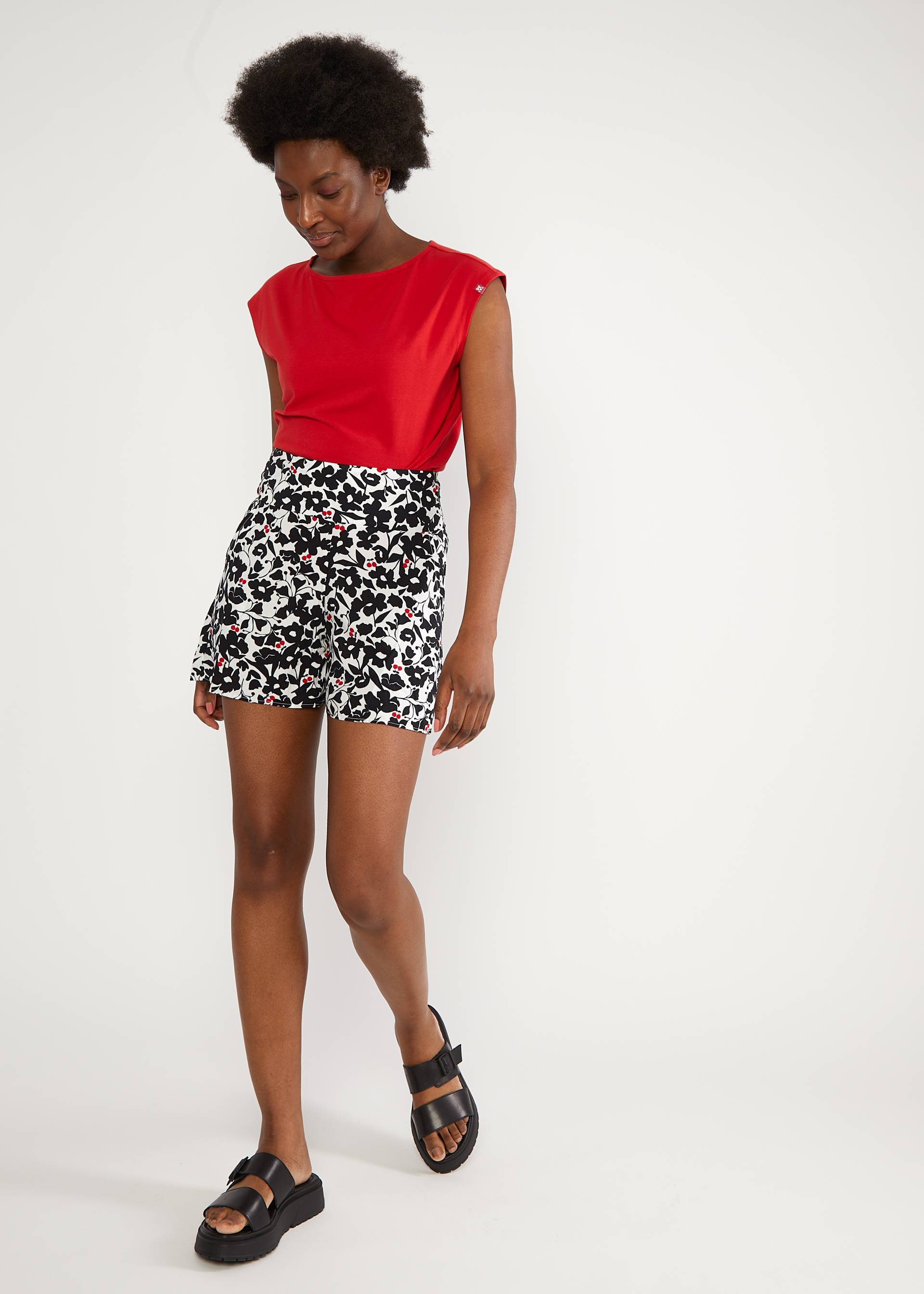 Shorts Easy Lotti, modern flowerbomb, Hosen, Wei&szlig;