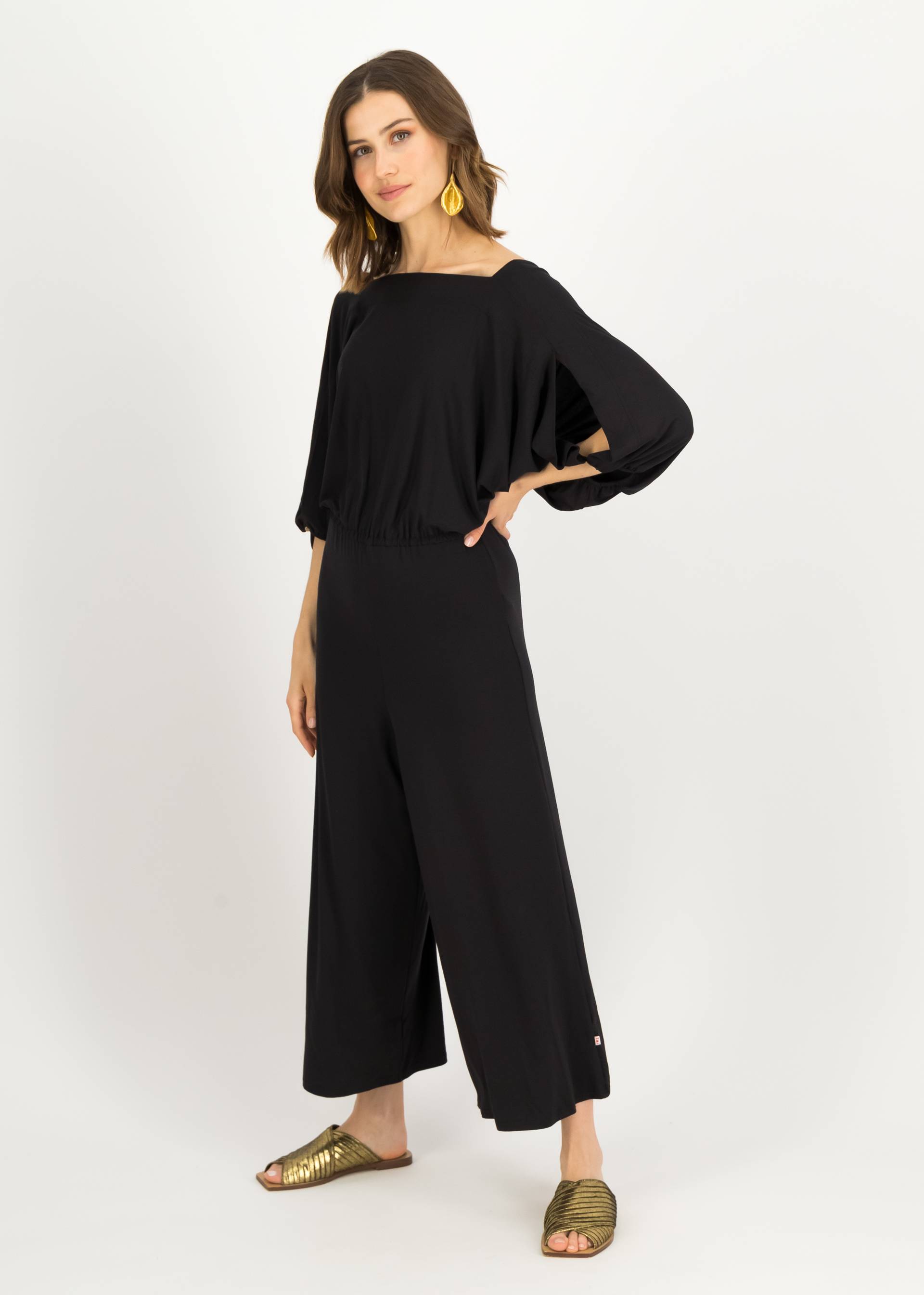 Jumpsuit Leagrande Liberté, perroquet noir, Hosen, Schwarz