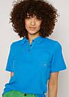 T-Shirt Terry Tiebreaker, cheerful modern blue, Shirts, Blau