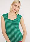 Breton shirt Let Romance  Rule, sports club stripes, Tops, Green