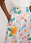 Summer Skirt Romance Rules the World, happy vintage flower, Skirts, White