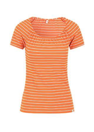 T-Shirt Vintage Heart, delightful stripes, Tops, Orange