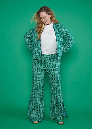 Flares Flarebunny, lively cute flower, Trousers, Green