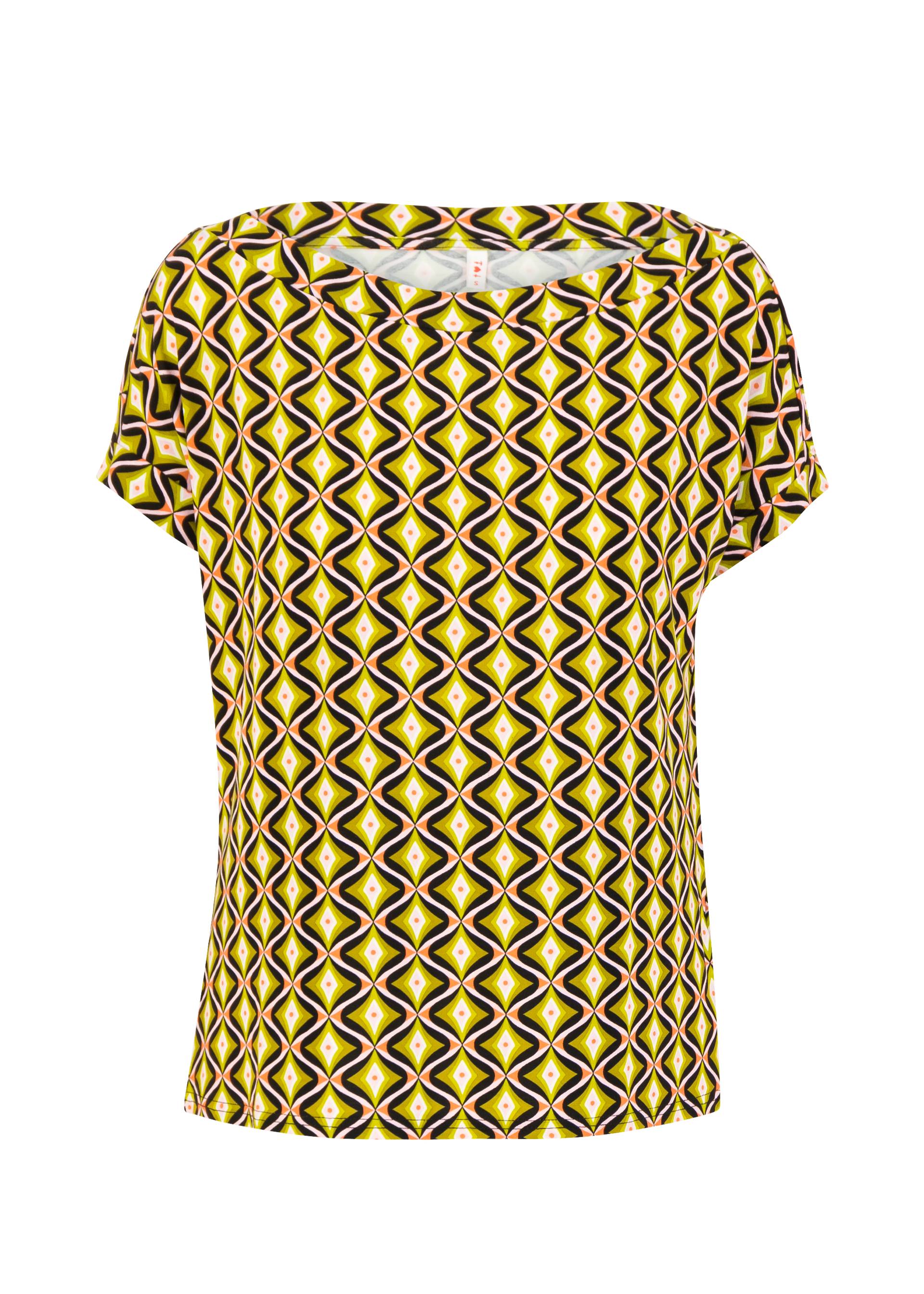 T-Shirt Flowgirl, pineapple shell, Tops, Black