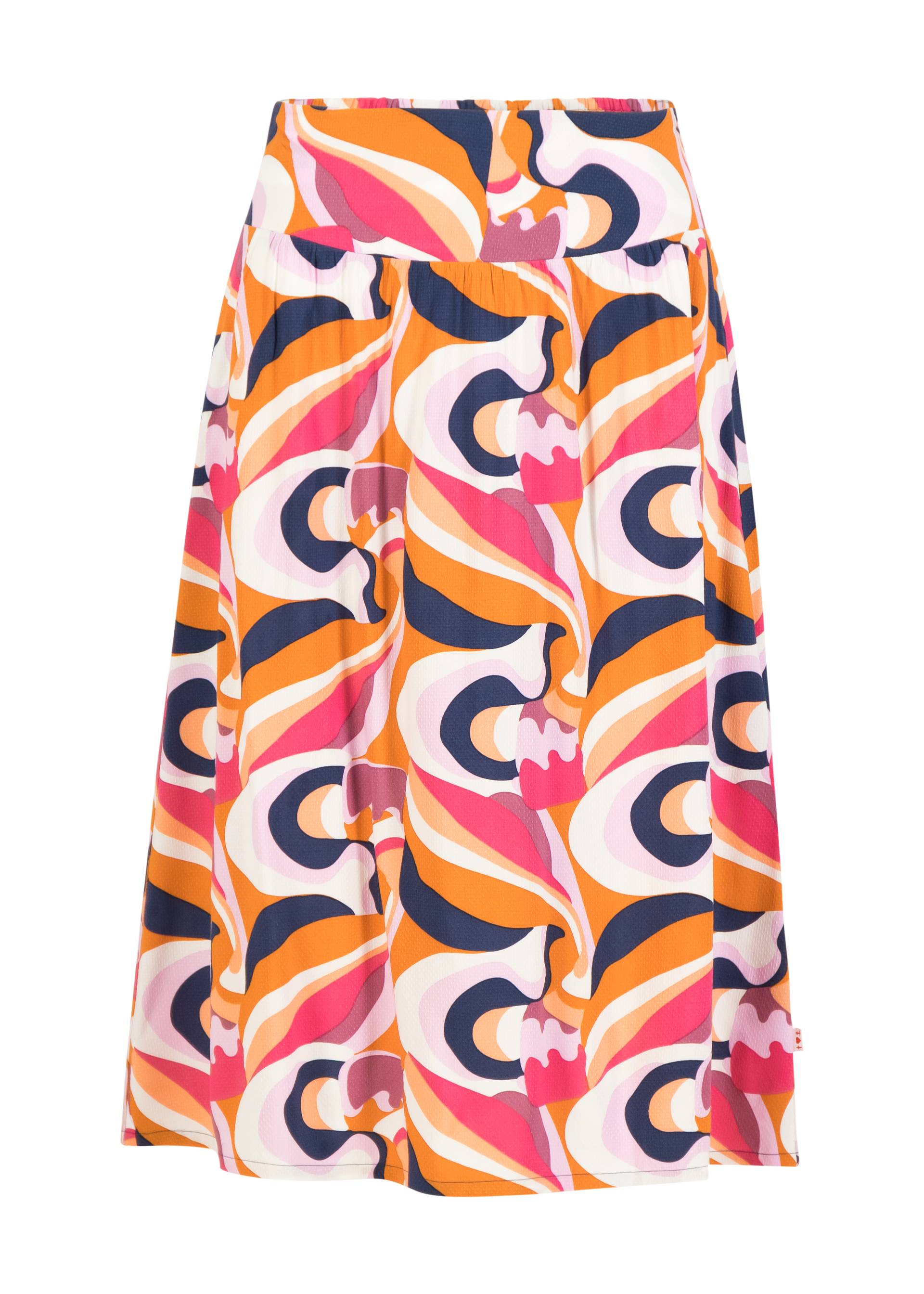 Sommerrock Gl&uuml;cksglocke Long, romantic colour waves, R&ouml;cke, Blau