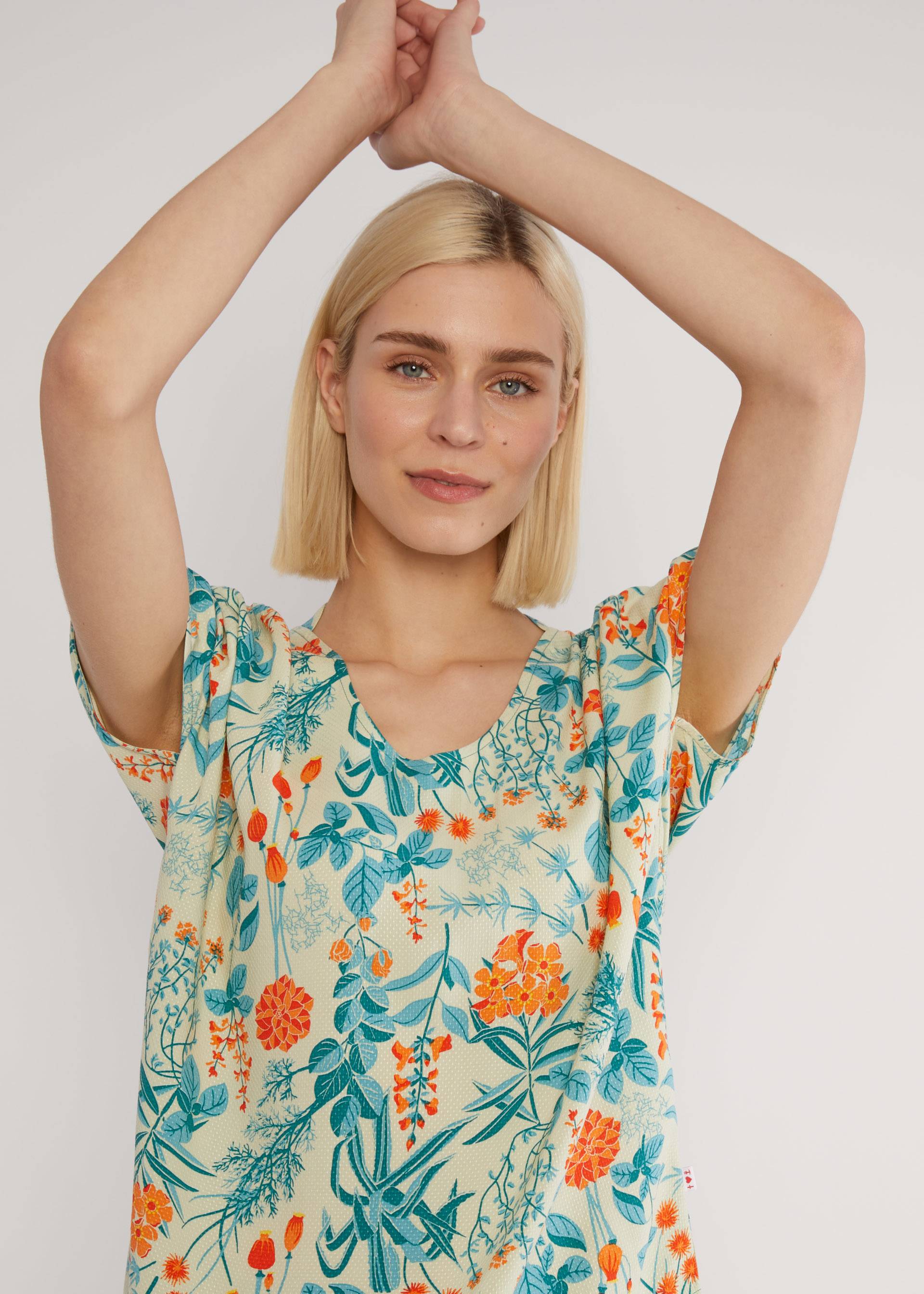 Top Lets Fly Away, botanical delight, Blouses & Tunics, Green