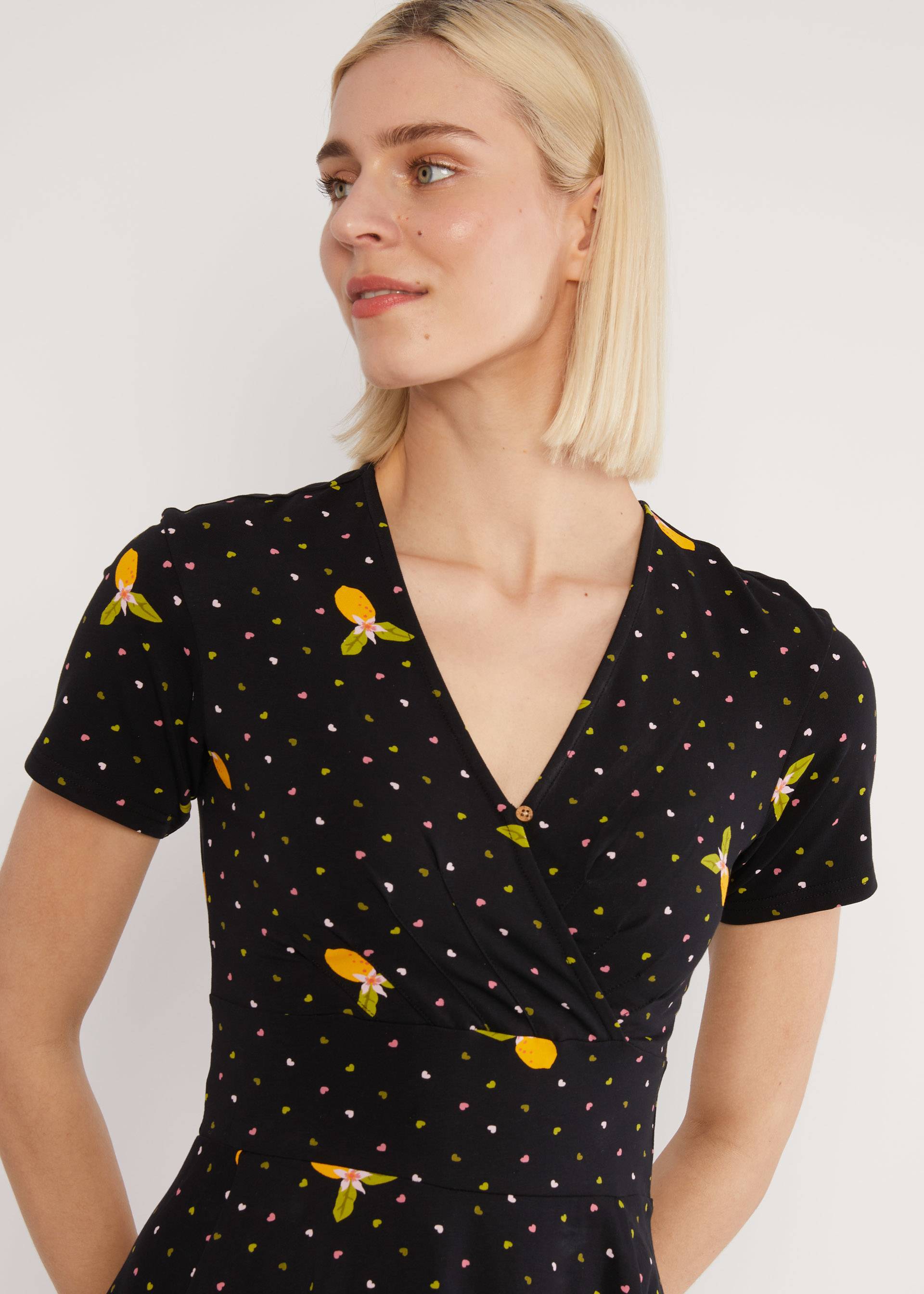 Freizeitkleid Shalala Tralala, when life gives you lemons, Kleider, Schwarz