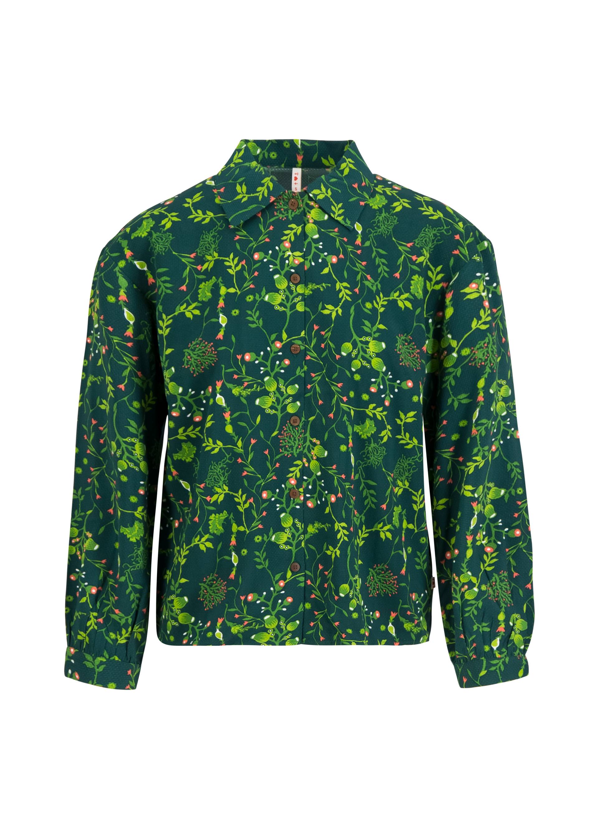 Hemdbluse Kn&ouml;pfchenliebe, tender heart, Blusen & Tuniken, Gr&uuml;n