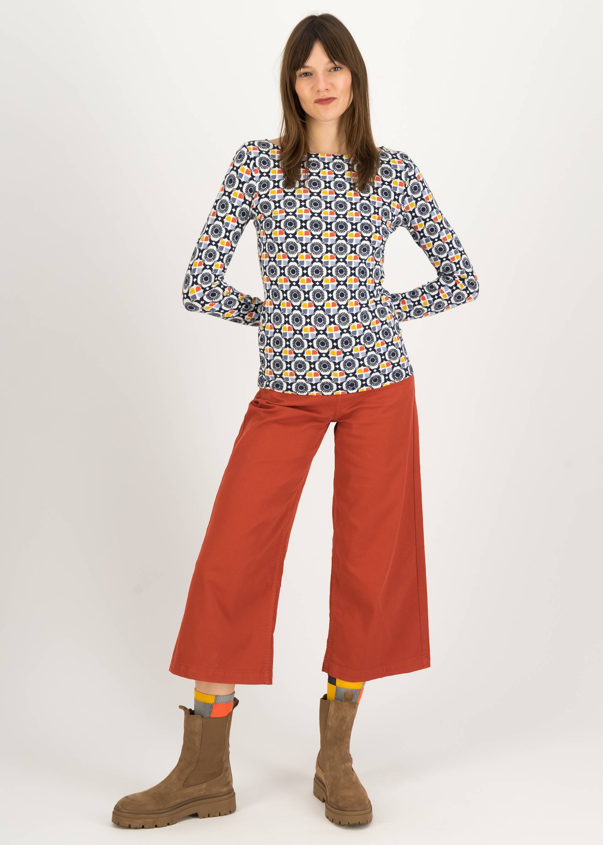 Longsleeve Oh Marine, immortal flower, Shirts, Blau