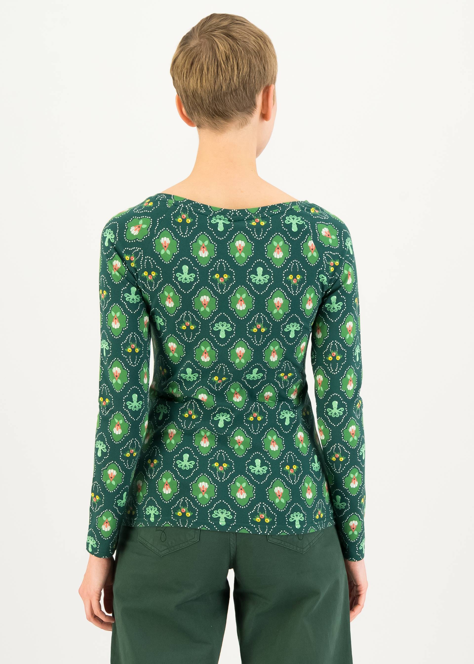 Longsleeve Savoir-Vivre, Frida the octopus, Tops, Green