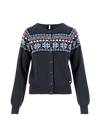 Cardigan Happy Heritage, onshore blue knit, Knitted Jumpers & Cardigans, Blue