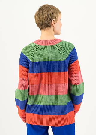 Knitted Jumper Highway to Heaven Rainbow, royal colourful stripes, Knitted Jumpers & Cardigans, Green