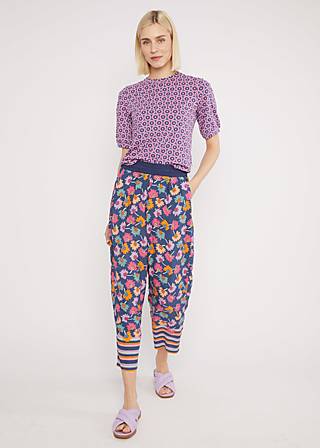 Summer Pants Flatterby Oval, colours of walpurgis night, Trousers, Blue