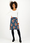 A-Line Skirt daily poetry, happy harvest, Skirts, Blue