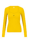 logo heart longsleeve, just me in yellow, Shirts, Gelb
