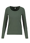 Longsleeve logo round neck langarm welle , just me in thyme, Tops, Green