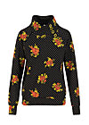 Jumper oh so nett, forest flower, Sweatshirts & Hoodys, Black