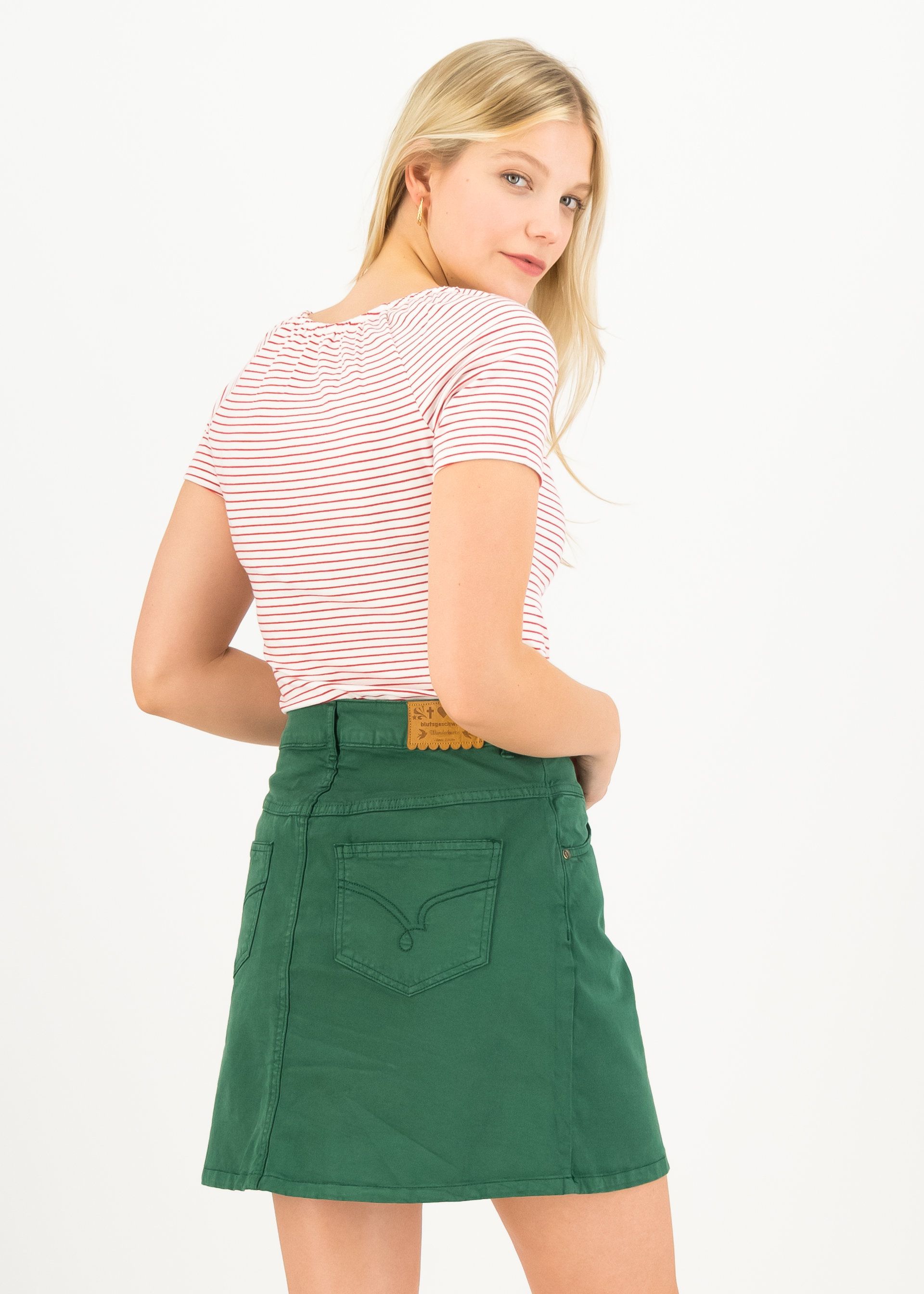 Minirock High Waist Yoke, formal garden, Röcke, Grün